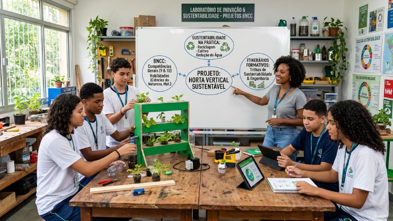 Como conectar BNCC, itinerários formativos e sustentabilidade na prática escolar?
